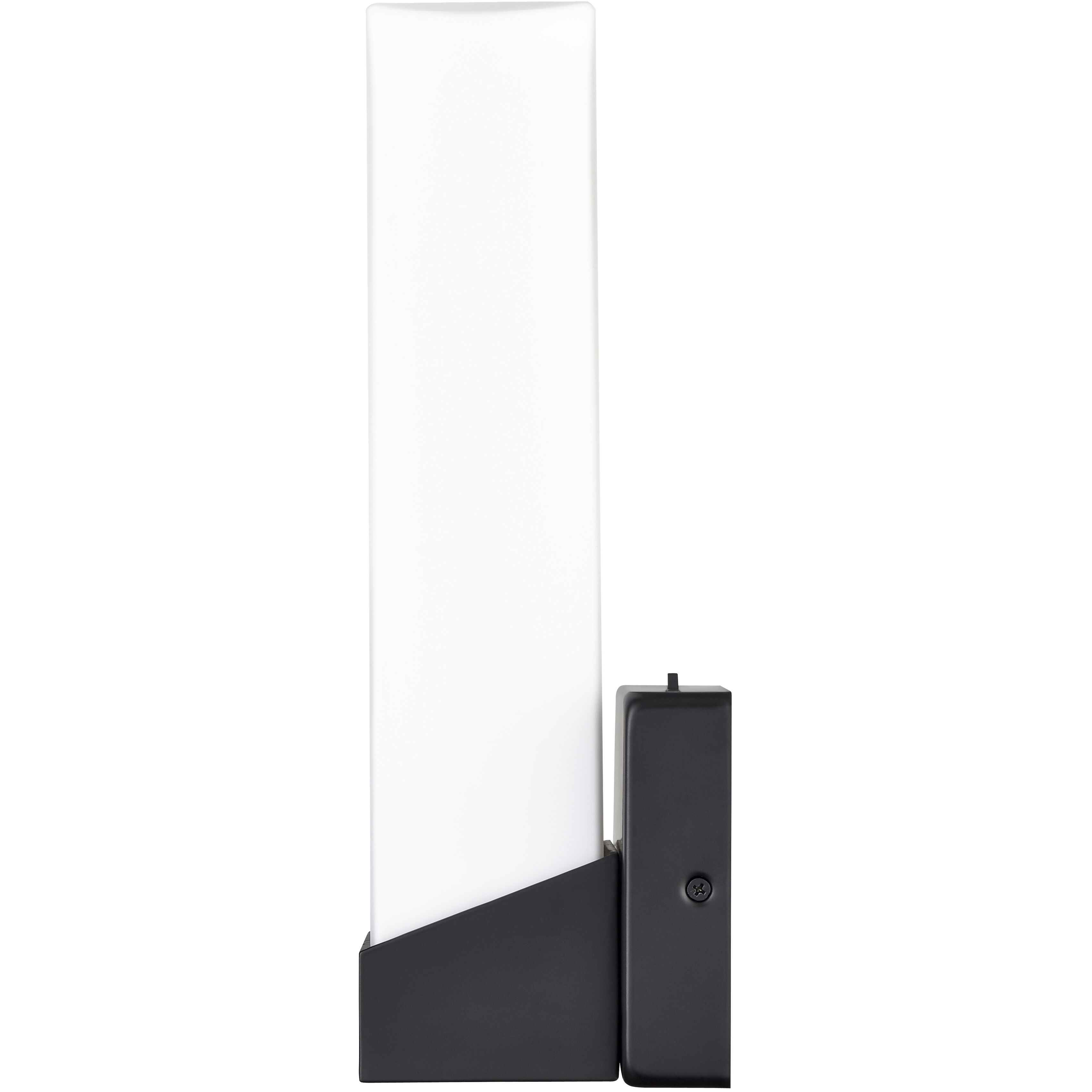 None LED 13 inch Matte Black Outdoor Wall Sconce